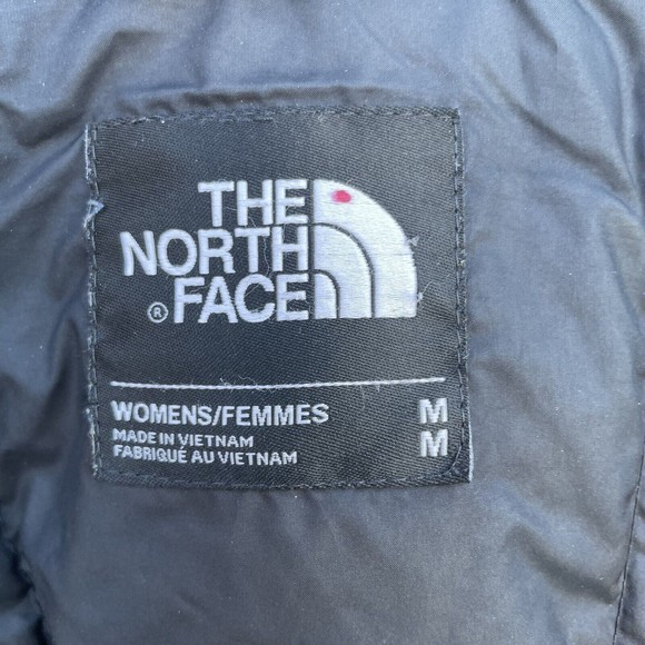 The North Face 550 Down Parka Coat Puffer Jacket Mid Length Womens Black size M - Picture 5 of 13